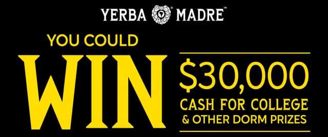Yerba Madre Cash For College Sweepstakes